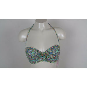 Victoria's Secret Mosaic Garden Flirt Bandeau Bikini Top Size 32C NWT